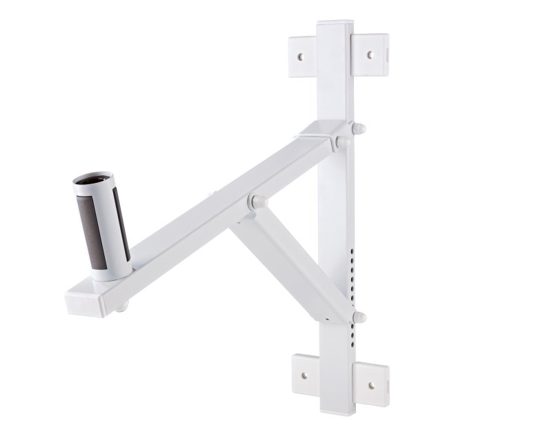 K&M vgbeslag, heavy duty, justrbar max 50 kg, Hvid