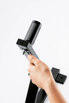K&M v�gbeslag, heavy duty, just�rbar max 50 kg, Hvid