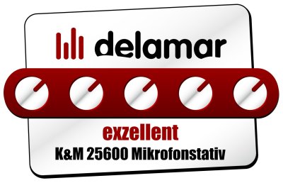 K&M mikrofonstativ med variabel galge, heavy-duty, sort