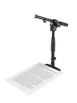 K&M bord/gulvstativ m/28-40cm opstanderr�r og svingarm