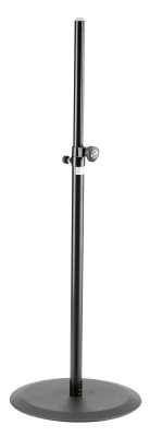 K&M h�gtalarstativ med rund fot, 110-181cm, 35 mm, svart