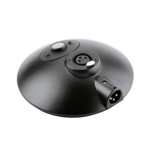 K&M Fod til svanehals mikrofon 3 pin XLR, med afbryder On/Off