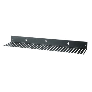 K&M Rack panel, Aluminum 3 Unit, Sort