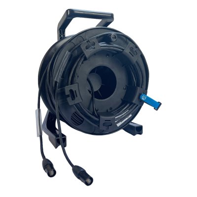 Kabelrulle med fleksibelt CAT6A SFTP PVC-kabel til tour og livebrug