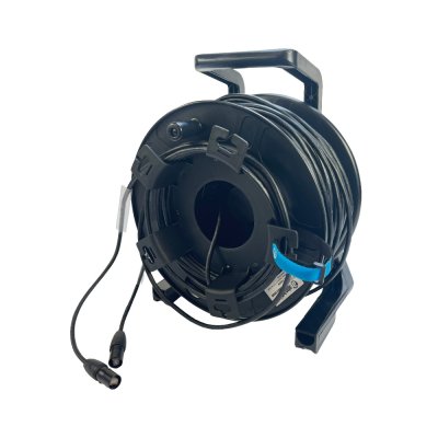 Kabelrulle med fleksibelt CAT6A SFTP PVC-kabel til tour og livebrug