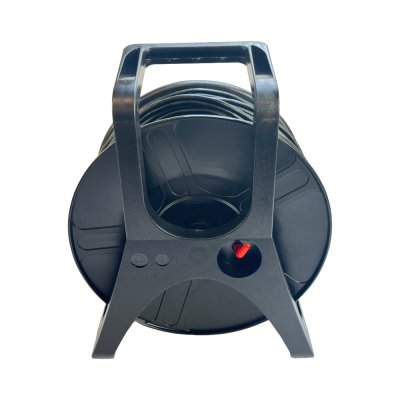 Kabelrulle med fleksibelt CAT6A SFTP PVC-kabel til tour og livebrug