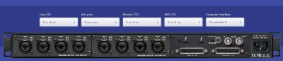 Lynx Aurora(n) 8 TB3 AD-DA Converter 8 mic + 8 line in/out