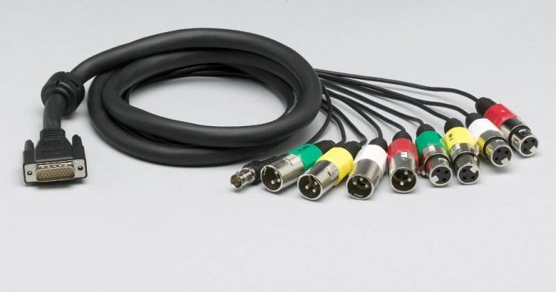 Lynx Digital I/O 26dsub->4XLRF, 4 XLRM, 6 foot