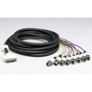 Lynx Analog input cable 25dsub->8 XLRF, 5m