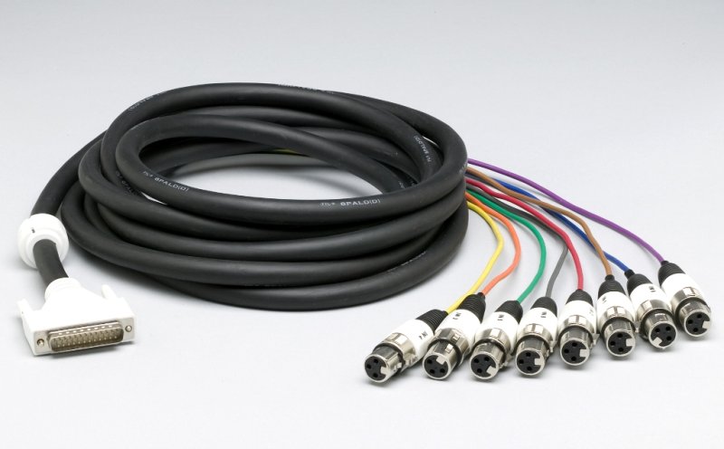 Lynx Analog input cable 25dsub->8 XLRF, 5m