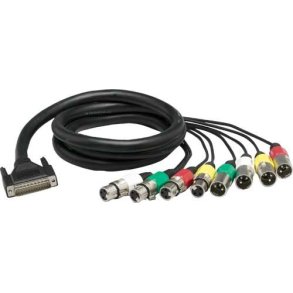 Lynx E44 analog audio kabel 4 XLR-M + 4 XLR-F til D-SUB25