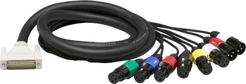 Lynx E44 Audio Cable 4 XLR-M + 4 XLR-F til D-SUB25