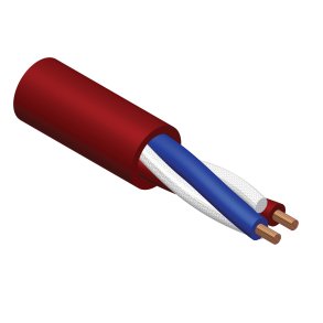 ProCab LSZH h�gtalarkabel rund 7,8 mm 2 x 0,75 mm r�d