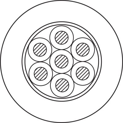 ProCab h�gtalarkabel BC rund 8 x 1,5 mm� avklippt 1 meter
