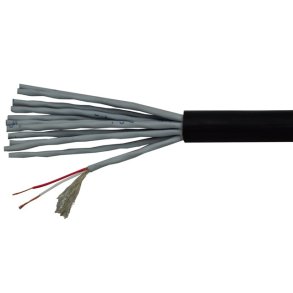 SC Multi mikrofonkabel 12 par AES/EBU 16,5mm, sort