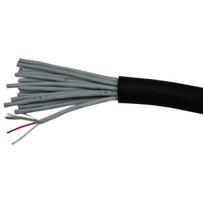 SC Multi mikrofonkabel 16 par AES/EBU 20mm, sort - afklip meter