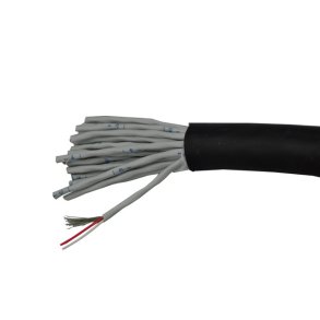 SC Multi mikrofonkabel 24 pars AES/EBU, 24 mm, sort - afklippet meter