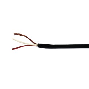 Mogami sk�rmad kabel mini, 2 ledare, 2,6mm, svart