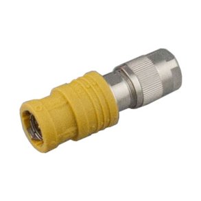 Mogami BNC stik 75 Ohm, One Touch, gul