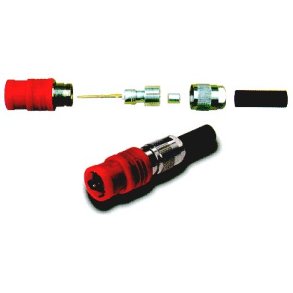 Mogami BNC stik 75 Ohm, One Touch, r�d