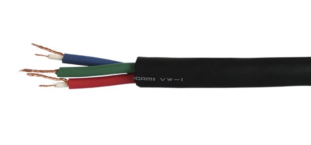 Mogami video multikabel 3 x 75 Ohm =14,0mm