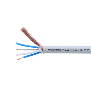 Mogami quad mikrofonkabel, high tension, 6,8mm, ljusgr� avklippta meterm�l