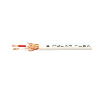 Mogami polar flex mikrofonkabel vit klipp meter m�tt
