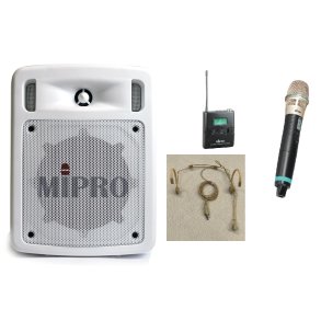 Mipro h�jttaler med USB player, H�ndmikrofon og headset mik