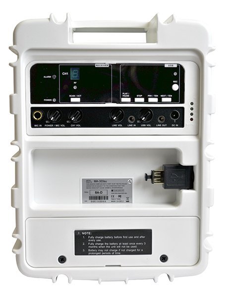 Mipro batteri hjttaler m/ USB player og Hnd mikrofon