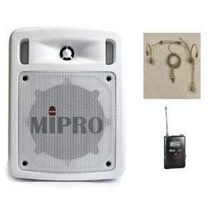 Mipro batteri h�jttaler m/ USB player og Headset mikrofon