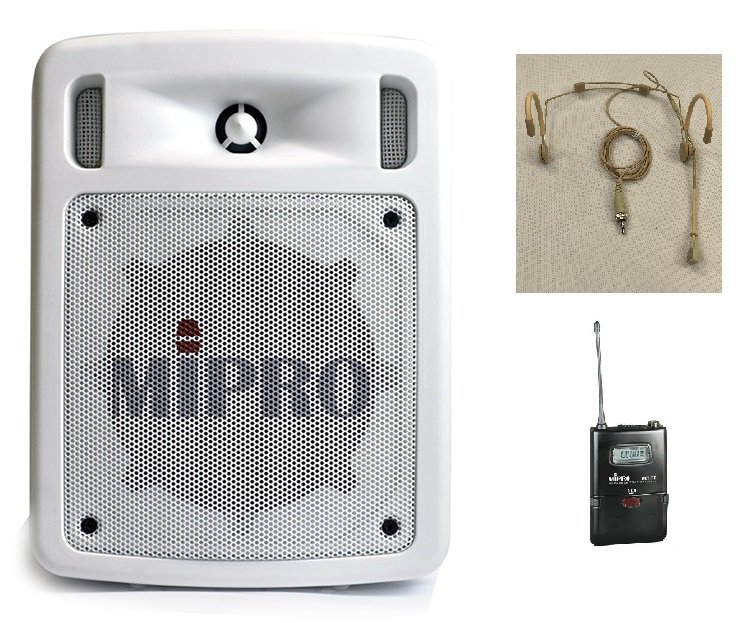 Mipro batteri hjttaler m/ USB player og Headset mikrofon