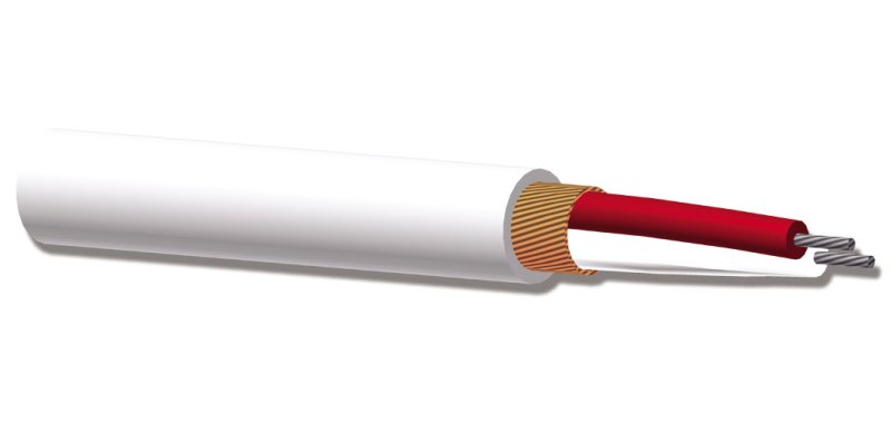 ProCab mikrofonkabel 2 x 0,125mm hvid =3,5 mm afklip meter ml