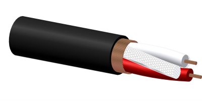 ProCab mikrofonkabel 2 X 0,23mm� sort �=6 mm 