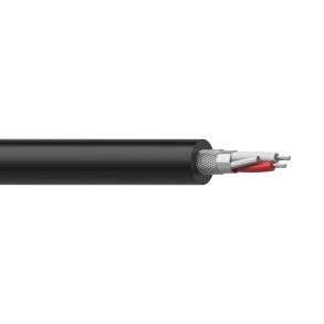 ProCab mikrofonkabel 2 X 0,25mm� sort �=6 mm 1 m afklip