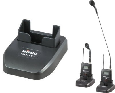 Mipro holder for lommesender til konferencebord