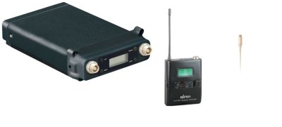Mipro kamera set med modtager, beltpack og lavalier mikrofon