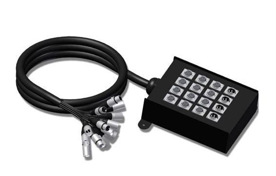 ProCab stageboks 12 inputs / 4 outputs, Sladd 30 mtr