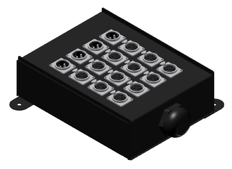 ProCab stageboks 12 inputs / 4 outputs
