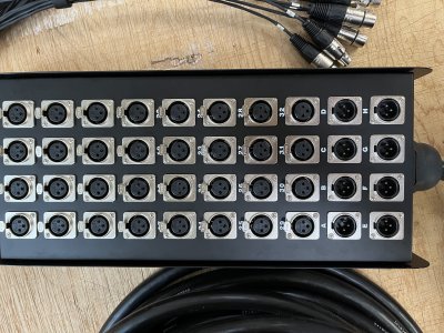 ProCab stageboks 32 inputs / 8 outputs med 22 meter kabel