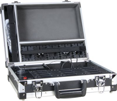Mipro lader & flightcase til tourguide, 12 slots