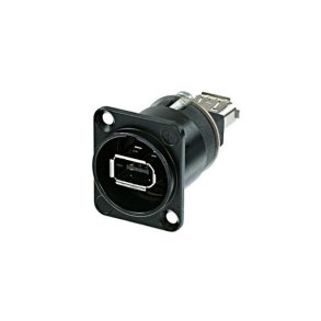 Firewire Chassis connector /gennemf�ring, sort