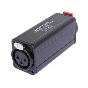 Adapter med transformer 1:1 XLR hun til 1/4