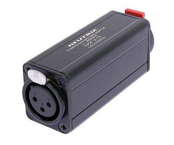 Adapter med transformer 1:1 XLR hun til 1/4