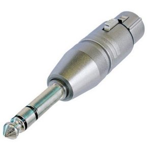 Adapter XLR-kvinna til stereo jack hane