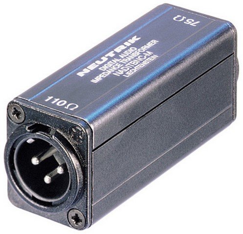 Adaptor XLR-han til BNC (75 til 110 Ohm)