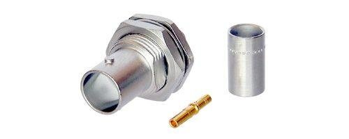 BNC kabelstik 75 Ohm til chassis-montering, stel-forbundet