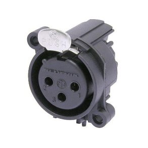 Neutrik XLR chassis fatning hun til H-pcb