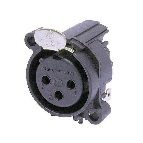 Neutrik XLR chassis fatning hun til H-pcb