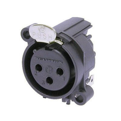 Neutrik XLR chassis kontakt hona till H-pcb