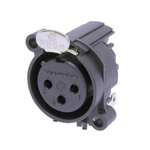 Neutrik XLR chassis kontakt hona till H-pcb